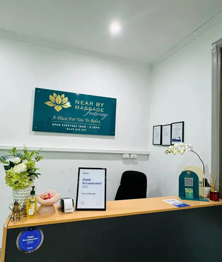 Treatment room at Near By Massage Footscray clinic — photo via Google